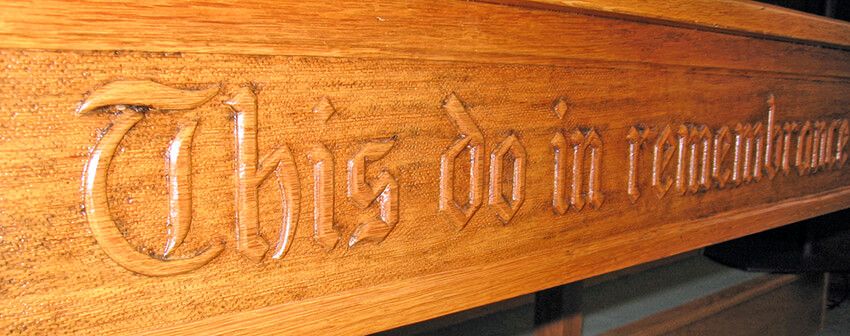 Communion Table - This do in remembrance of Me